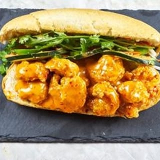 Firecracker Crispy Shrimp Banh Mi
